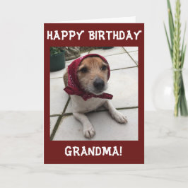 Cartão Customize Greetings Card Happy Birthday Grandma