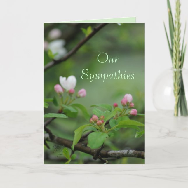 Cartão Customzie brotado da árvore de Apple alguma (Frente)