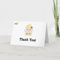 *~* Cute Baby Bee Girl Baby Shower Thank You