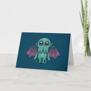 Cartão Cute Baby Cthulhu Monster