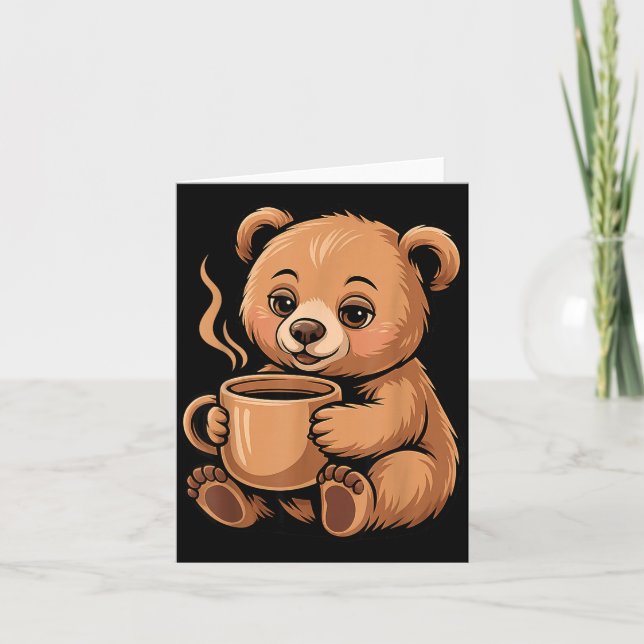 Cartão Cute Bear Design For Bear Lover And Bear  (Frente)