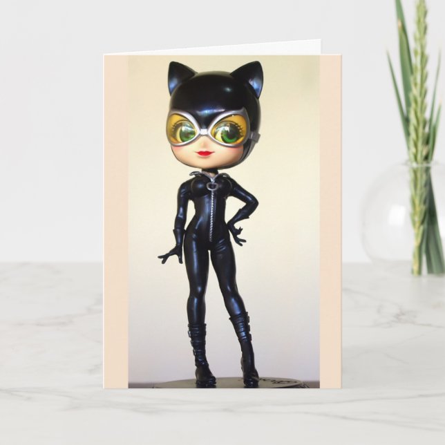 CARTÃO CUTE CAT LADY BIRTHDAY CARDS FOR HER (Frente)