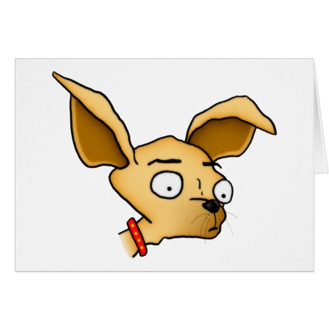 Cartão Cute Chihuahua (Frente Horizontal)