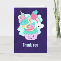 Cute Cupcake e Feliz Sorvete Obrigado