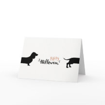 Cute dachshund Halloween