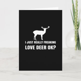 Cartão Cute Deer Lover Trendy Modern Aesthetic