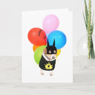 Cartão Cute Dog/Child's Birthday