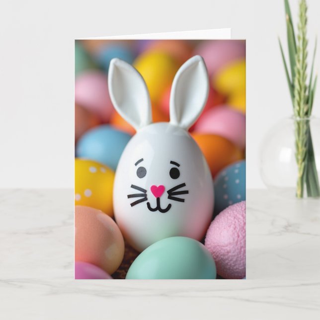 Cartão Cute Egg Friend Celebration Card (Frente)