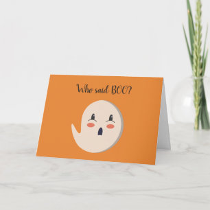 Cartão Cute Ghost Halloween Card