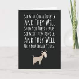 Cartão Cute Goat Cards Farm Animal Pet Owner Farmer