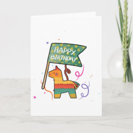 Cartão Cute Hand-Drawn Birthday 