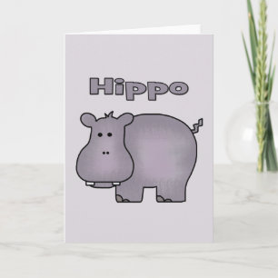 Cartão Cute Hippo