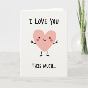 Cartão Cute I Love You This Much