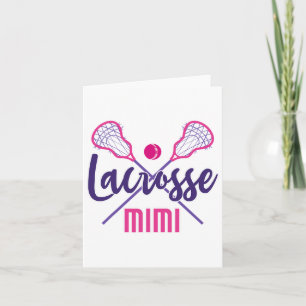 Cartão Cute Lacrosse Mimi