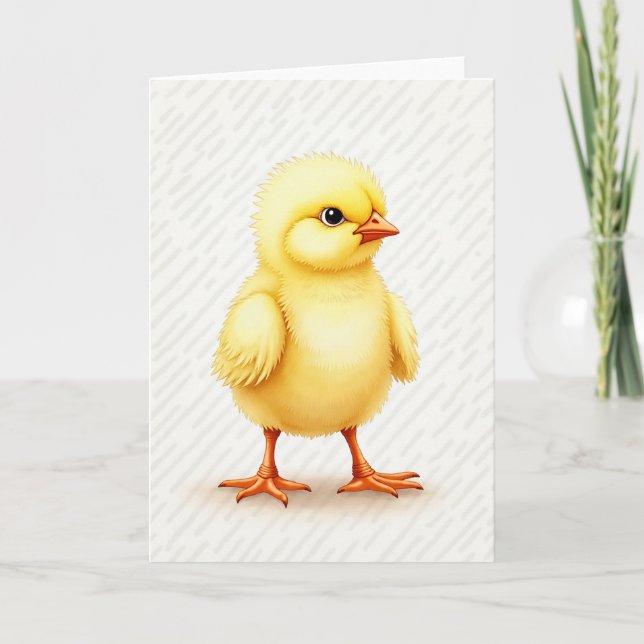 Cartão Cute Little Birdie Baby Card (Frente)