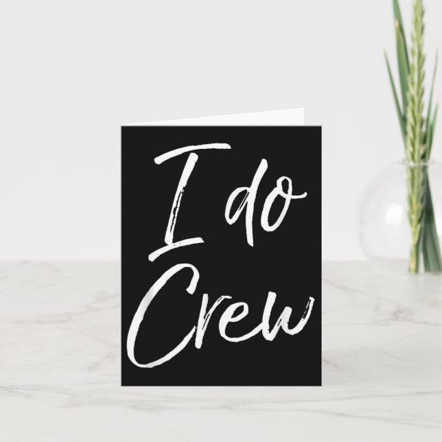 Cartão Cute Matching Bridal Party For Women &amp; Men I D (Frente)