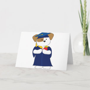 Cartão Cute Puppy Graduation