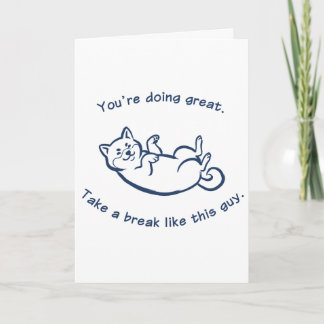 Cartão Cute Shiba Inu Encouragement Greeting Card
