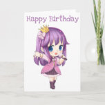 Cartão Cute Singer Happy Birthday Card<br><div class="desc">Cute Singer Happy Birthday Card</div>