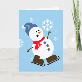 Cartão Cute Snowman