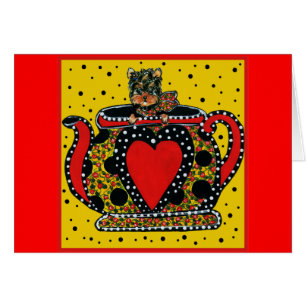 Cartão Cute Yorkie Poo