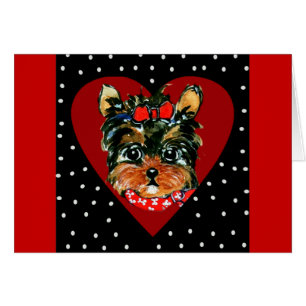 Cartão Cute Yorkie Poo