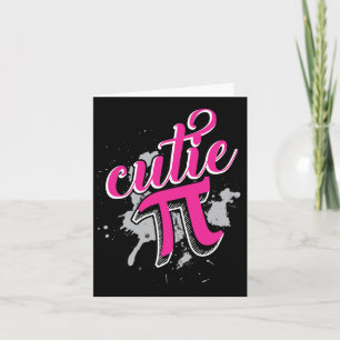 Cartão Cutie Pi Matemática Divertida 3.14 Feliz Dia do Pi