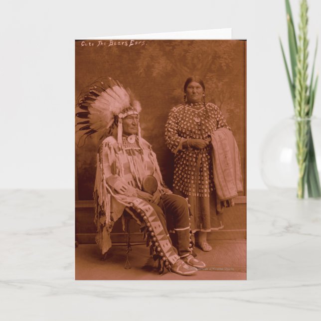 Cartão Cuts The Bear's Ears and Wife - Crow (Frente)