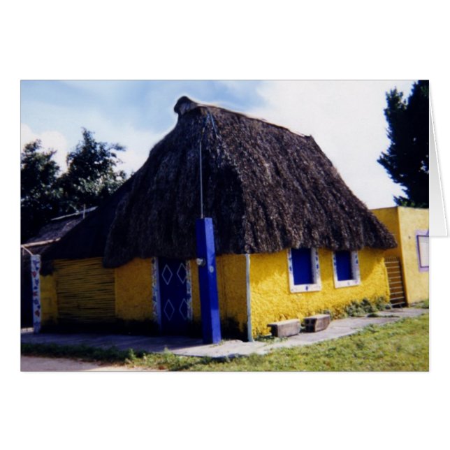 Cartão Cuz Cozumel Thatcher Roof Home (Frente Horizontal)