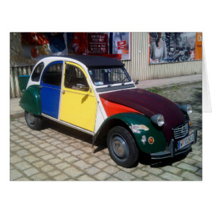 Cartão CV colorido de Citroen 2
