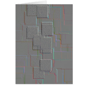 Cartão "Cyber Gothic" Arte Geométrica