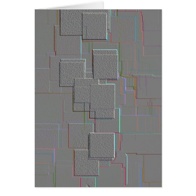 Cartão "Cyber Gothic" Arte Geométrica (Frente)