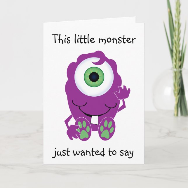 Cartão Cyclops Monster (Frente)