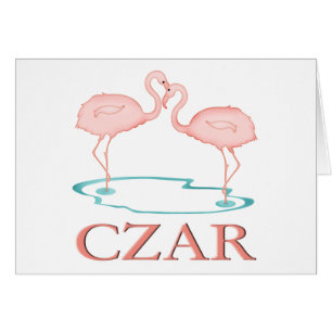 Cartão Czar do flamingo