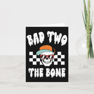 Cartão D Dois O segundo aniversário Engraçado Do Hallowee