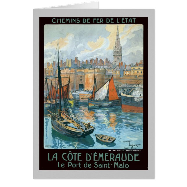 Cartão D Émeraude de Côte do La (Frente)