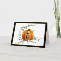 Cartão da abóbora de Samhain