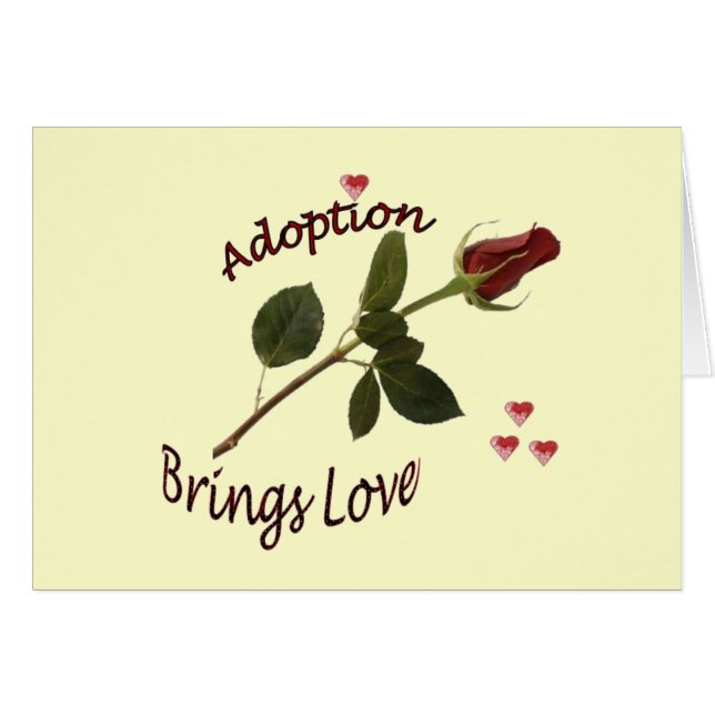 Cartão da adopção (Frente horizontal)