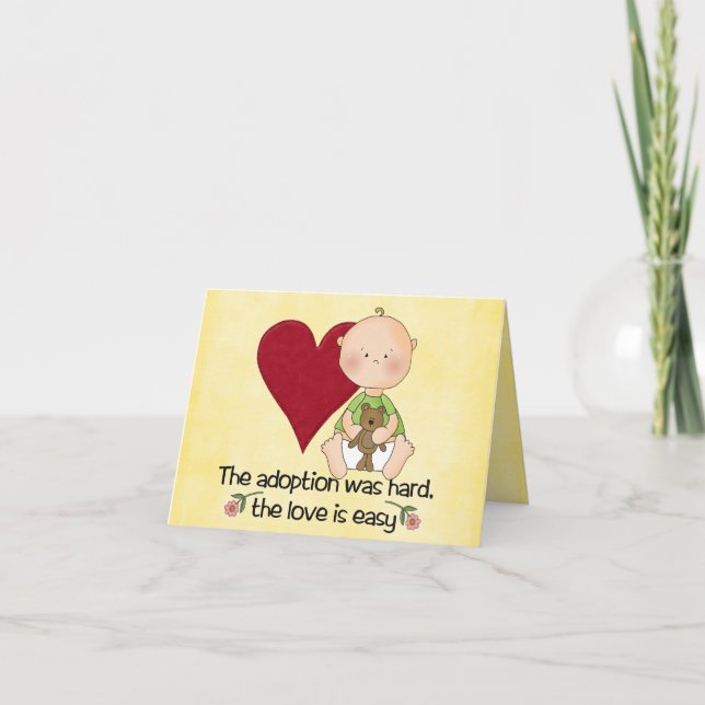 cartão da adopção dos congatulations (Frente)