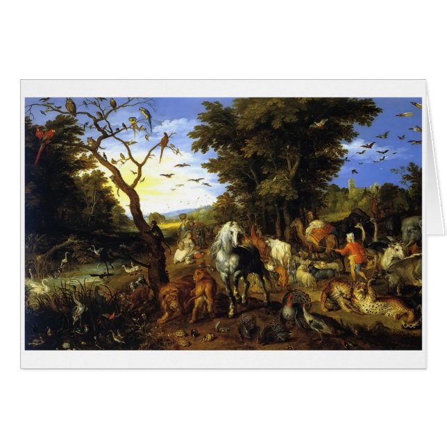 Cartão da arca de Noah (Frente Horizontal)