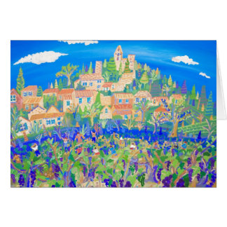 Cartão da arte: A colheita da uva, Rasteau,