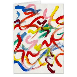 Cartão da arte abstracta