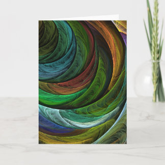 Cartão da arte abstracta da glória da cor