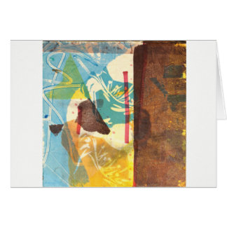 Cartão da arte abstracta da papoila azul