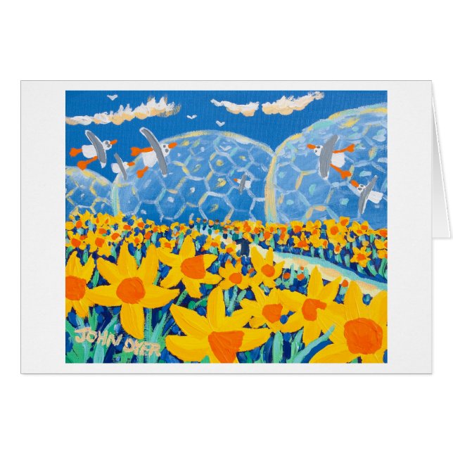 Cartão da arte: Azul do Daffodil, projeto de Eden (Frente Horizontal)