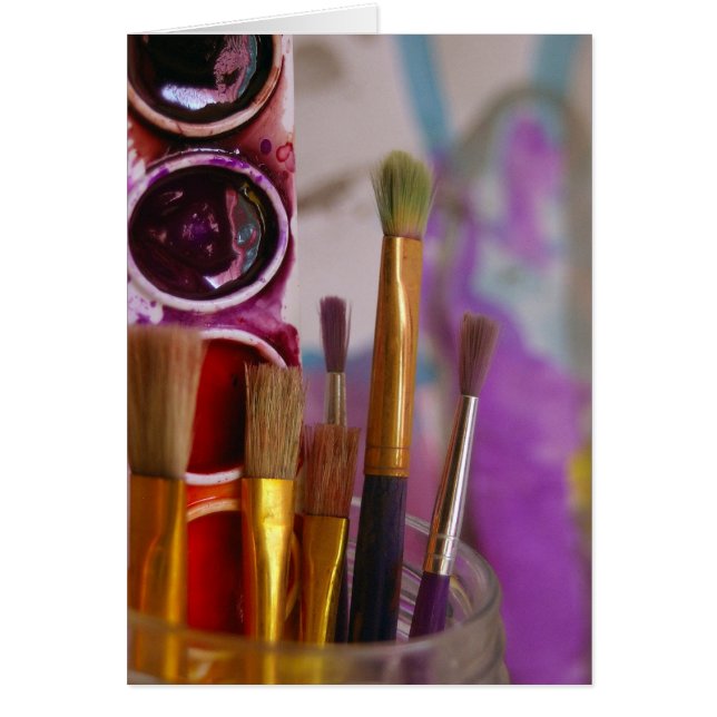 Cartão da arte da aguarela (Frente)