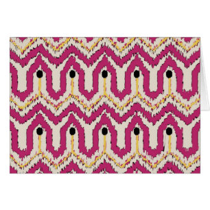 Cartão da arte da beira de Ikat