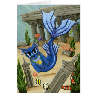 Cartão da arte da fantasia de Atlantis Mercat do