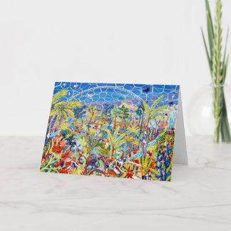 Cartão da arte: Jardim do Éden. O projeto de Eden,