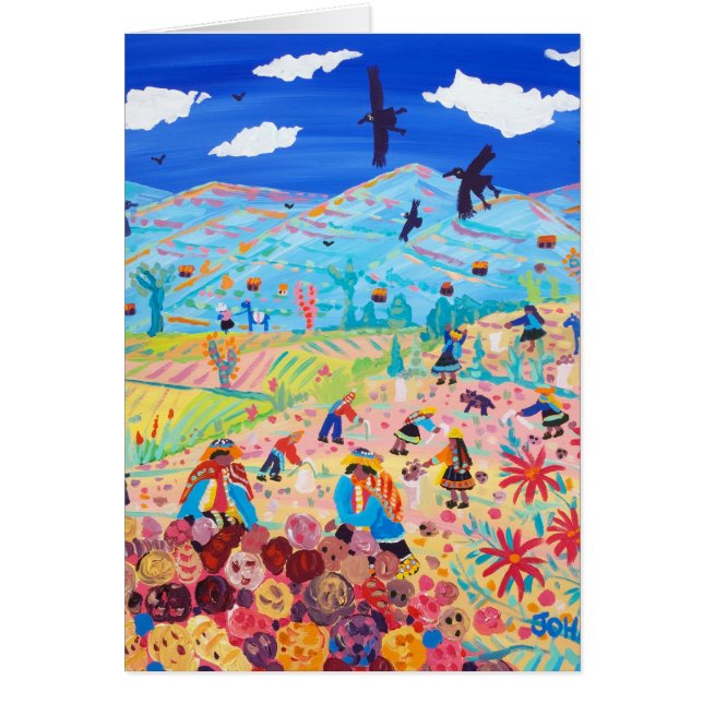 Cartão da arte: Máquinas desbastadoras andinas da (Frente)